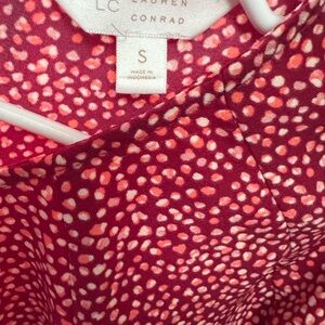 LC Lauren Conrad Red and Pink Women's Top